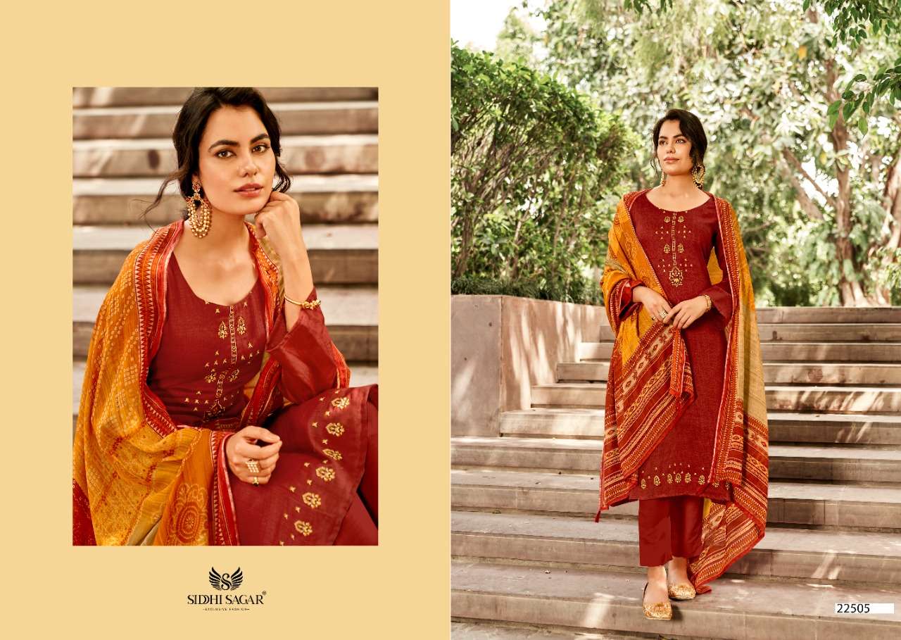 MAHI BY SIDDHI SAGAR 22501 TO 22508 SERIES BEAUTIFUL SUITS COLORFUL STYLISH FANCY CASUAL WEAR & ETHNIC WEAR PURE JAM SATIN PRINT WITH WORK DRESSES AT WHOLESALE PRICE