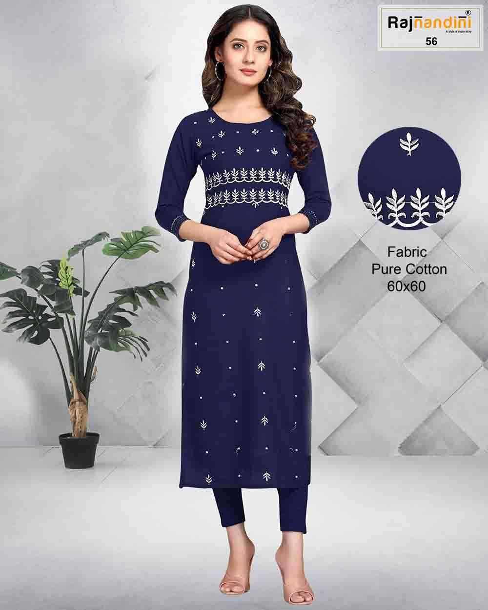 PRINT VOL-18 BY RAJNANDINI DESIGNER STYLISH FANCY COLORFUL BEAUTIFUL PARTY WEAR & ETHNIC WEAR COLLECTION PURE COTTON PRINT KURTIS AT WHOLESALE PRICE