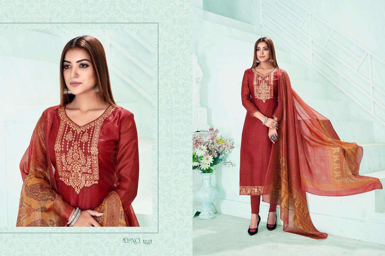 SURATI NX BY RANI TRENDZ BEAUTIFUL SUITS COLORFUL STYLISH FANCY CASUAL WEAR & ETHNIC WEAR MODAL CHANDERI DRESSES AT WHOLESALE PRICE