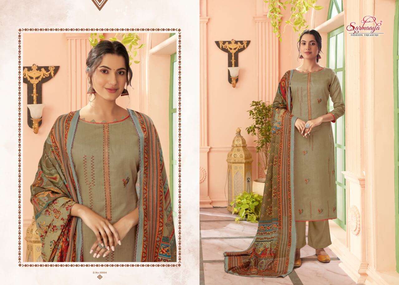 MISHIKA BY SARMAAYA 35001 TO 35008 SERIES BEAUTIFUL SUITS COLORFUL STYLISH FANCY CASUAL WEAR & ETHNIC WEAR PURE JAM PRINT DRESSES AT WHOLESALE PRICE
