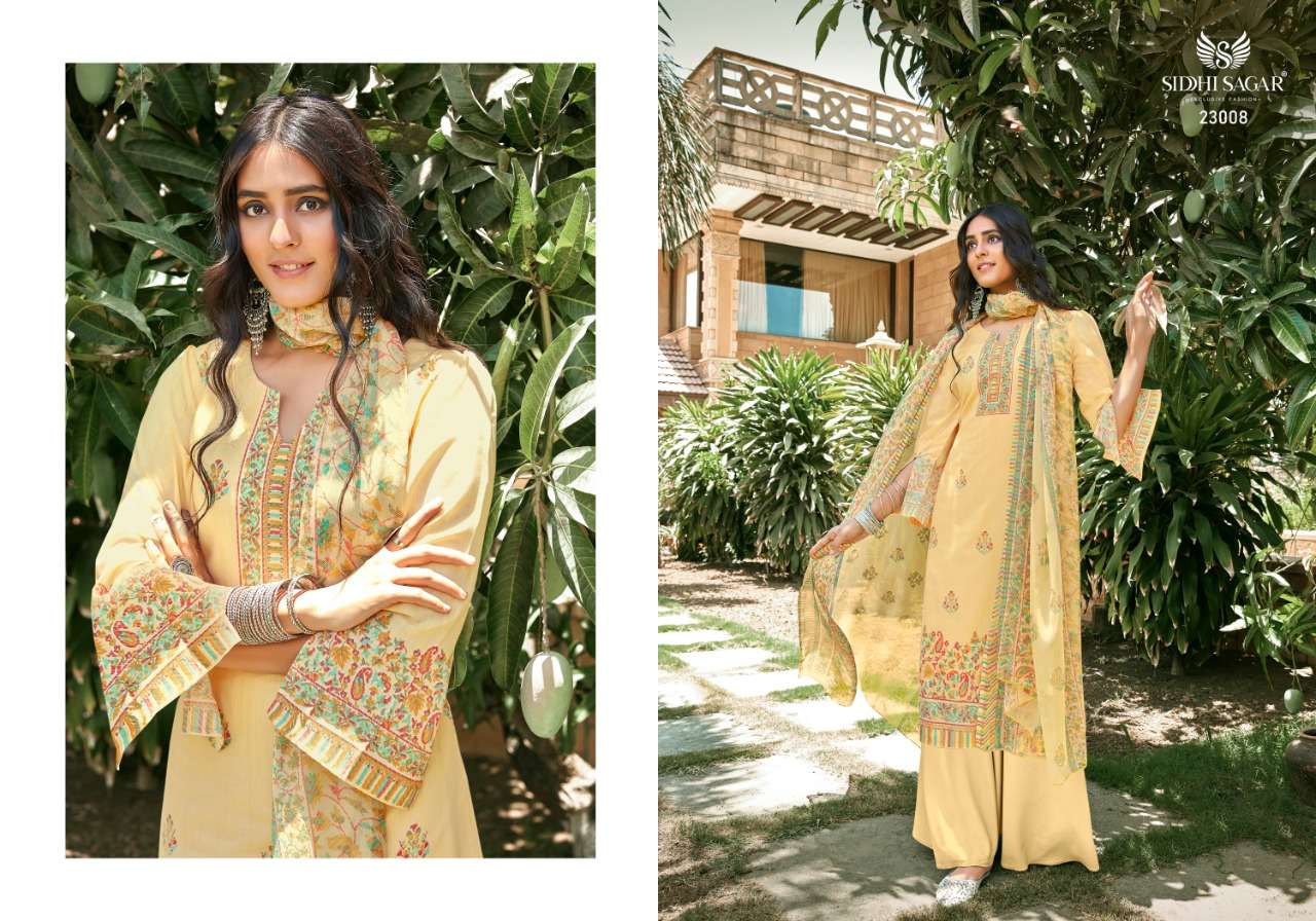 RAJKANYA BY SIDDHI SAGAR 23001 TO 23008 SERIES BEAUTIFUL SUITS COLORFUL STYLISH FANCY CASUAL WEAR & ETHNIC WEAR PURE LAWN COTTON PRINT DRESSES AT WHOLESALE PRICE