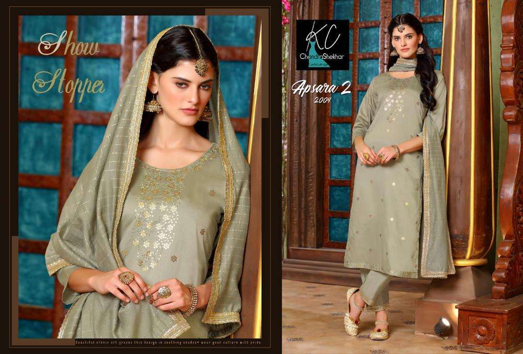 APSARA VOL-2 BY KC 2001 TO 2008 SERIES BEAUTIFUL SUITS COLORFUL STYLISH FANCY CASUAL WEAR & ETHNIC WEAR SOFT SILK WITH WORK DRESSES AT WHOLESALE PRICE