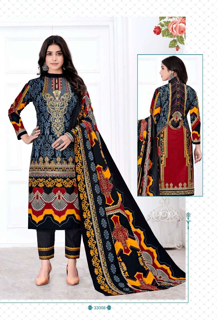 RAZIA SULTAN VOL-33 BY APANA COTTON 33001 TO 33010 SERIES BEAUTIFUL SUITS STYLISH FANCY COLORFUL CASUAL WEAR & ETHNIC WEAR COTTON PRINTED DRESSES AT WHOLESALE PRICE