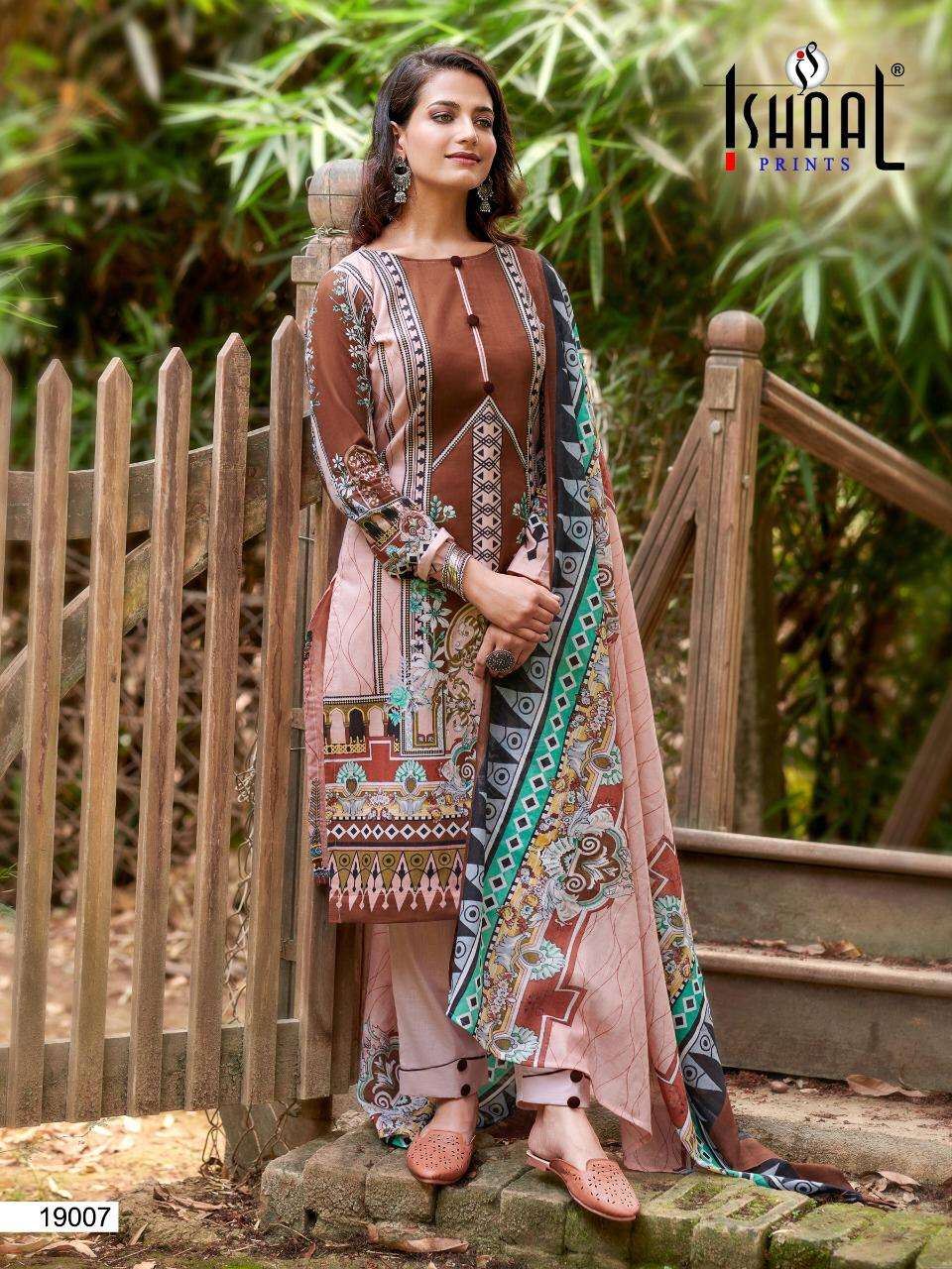 GULMOHAR VOL-19 BY ISHAAL PRINTS 19001 TO 19010 SERIES BEAUTIFUL SUITS COLORFUL STYLISH FANCY CASUAL WEAR & ETHNIC WEAR PURE LAWN PRINT DRESSES AT WHOLESALE PRICE