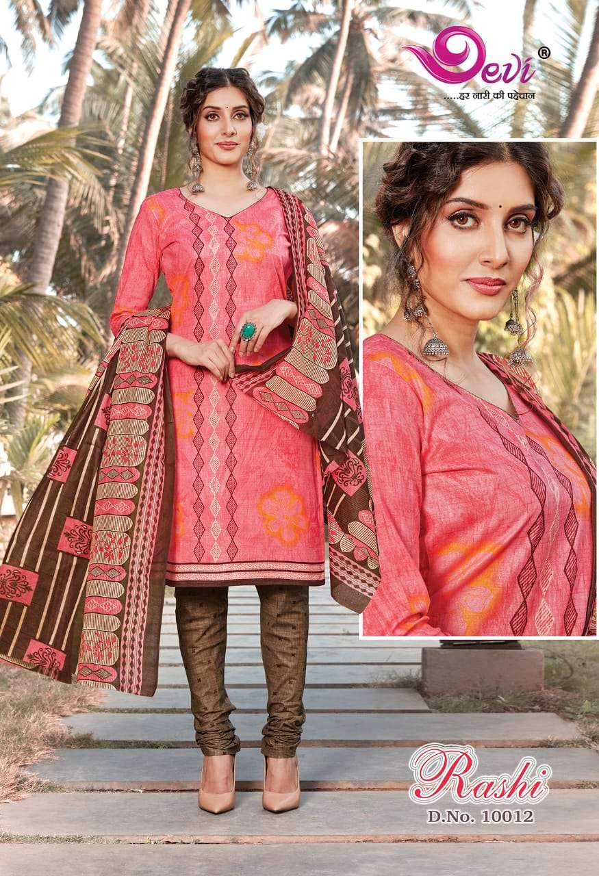 RASHI VOL-10 BY DEVI 10001 TO 10012 SERIES BEAUTIFUL SUITS COLORFUL STYLISH FANCY CASUAL WEAR & ETHNIC WEAR FANCY DRESSES AT WHOLESALE PRICE