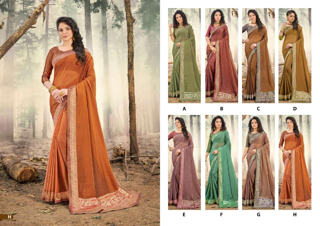 BLESSING BY SHRAVYA A TO H SERIES INDIAN TRADITIONAL WEAR COLLECTION BEAUTIFUL STYLISH FANCY COLORFUL PARTY WEAR & OCCASIONAL WEAR CHIFFON SAREES AT WHOLESALE PRICE