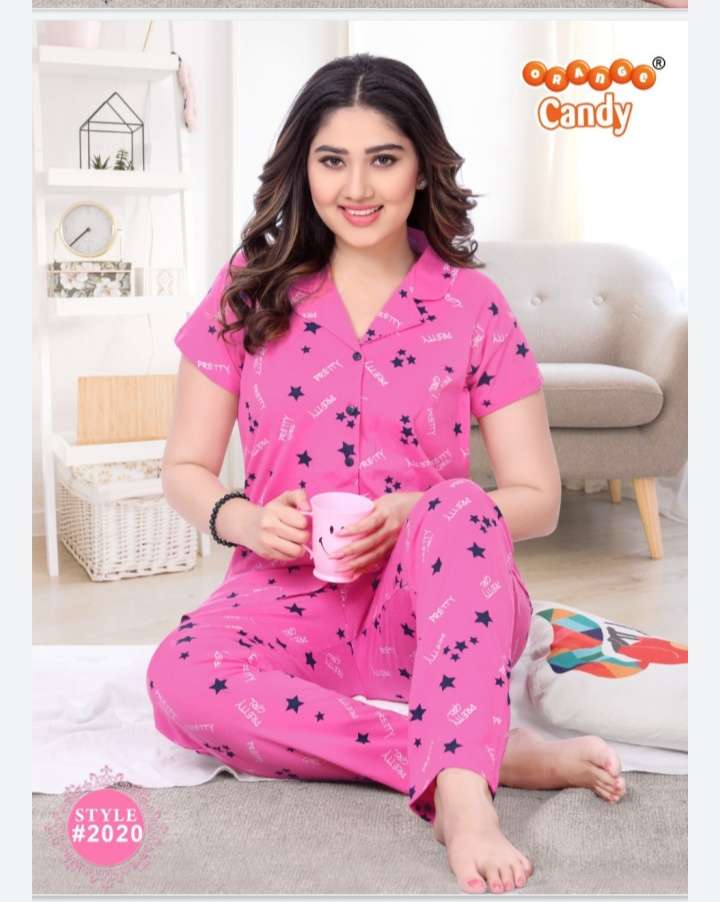 2020 BY ORANGE CANDY 2020-A TO 2020-F SERIES BEAUTIFUL STYLISH FANCY COLORFUL CASUAL WEAR & ETHNIC WEAR HOSIERY COTTON TOPS AND BOTTOM AT WHOLESALE PRICE