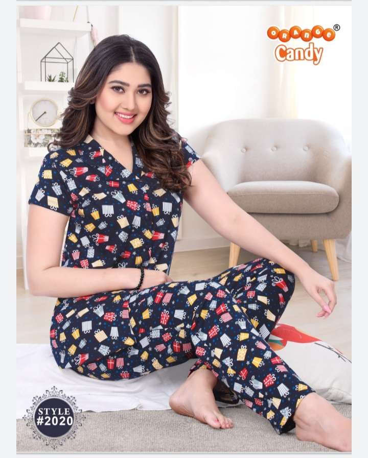 2020 BY ORANGE CANDY 2020-A TO 2020-F SERIES BEAUTIFUL STYLISH FANCY COLORFUL CASUAL WEAR & ETHNIC WEAR HOSIERY COTTON TOPS AND BOTTOM AT WHOLESALE PRICE