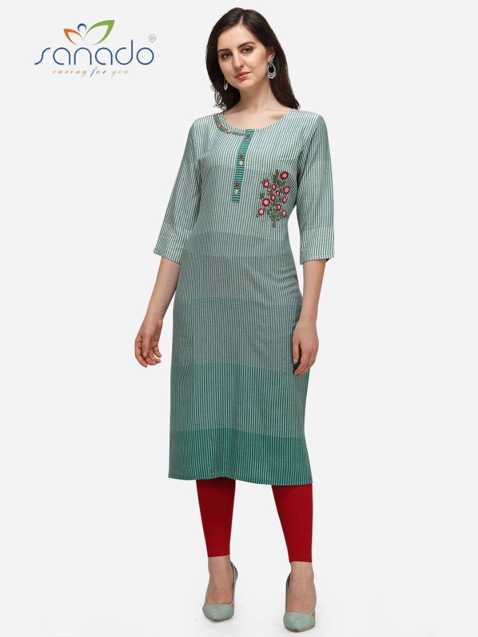DAISY BY SANADO 01 TO 04 SERIES DESIGNER STYLISH FANCY COLORFUL BEAUTIFUL PARTY WEAR & ETHNIC WEAR COLLECTION VISCOSE EMBROIDERY KURTIS AT WHOLESALE PRICE