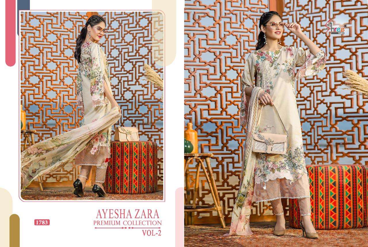 AYESHA ZARA PREMIUM COLLECTION VOL-2 BY SHREE FABS 1775 TO 1784 SERIES BEAUTIFUL ANARKALI SUITS STYLISH FANCY COLORFUL PARTY WEAR & ETHNIC WEAR PURE COTTON PRINT WITH EMBROIDERED DRESSES AT WHOLESALE PRICE