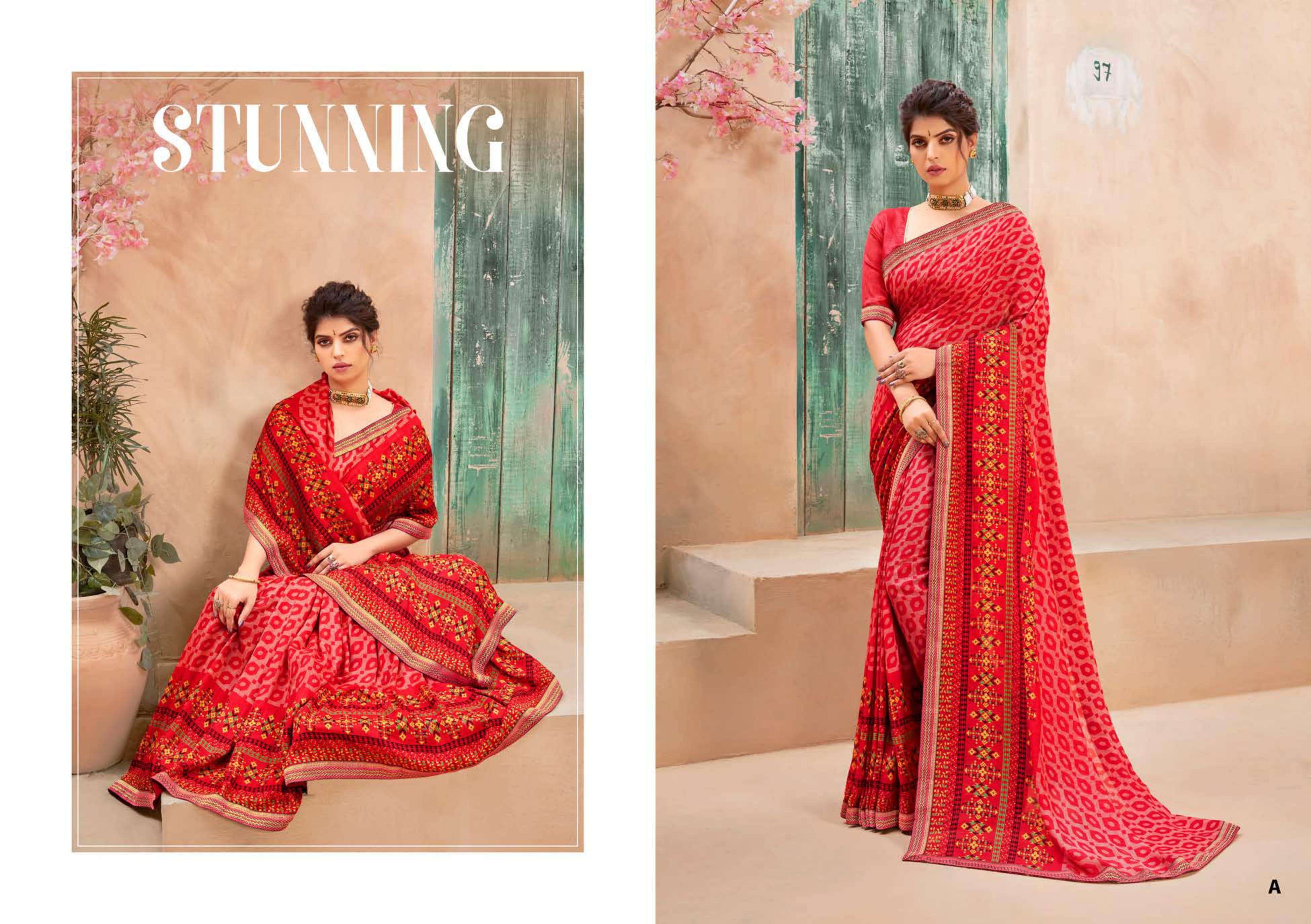 PRATIKSHA BY SHRAVYA FASHION A TO H SERIES INDIAN TRADITIONAL WEAR COLLECTION BEAUTIFUL STYLISH FANCY COLORFUL PARTY WEAR & OCCASIONAL WEAR VICHITRA SILK SAREES AT WHOLESALE PRICE