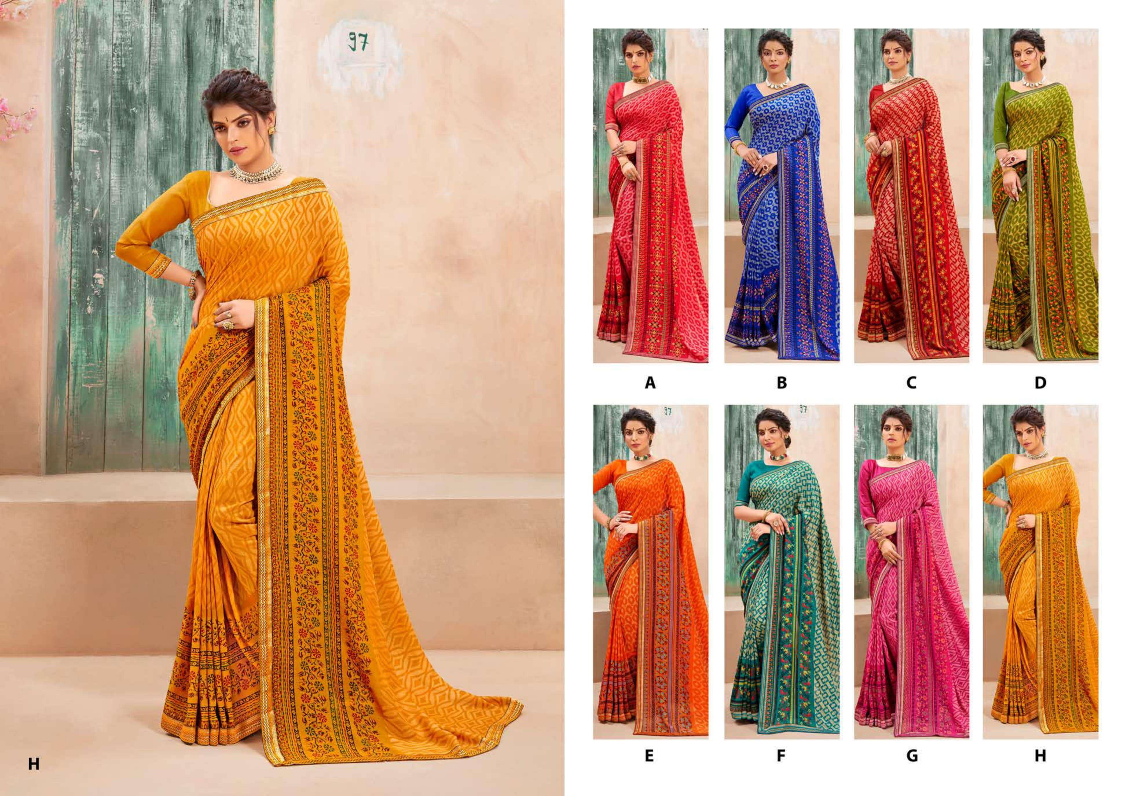 PRATIKSHA BY SHRAVYA FASHION A TO H SERIES INDIAN TRADITIONAL WEAR COLLECTION BEAUTIFUL STYLISH FANCY COLORFUL PARTY WEAR & OCCASIONAL WEAR VICHITRA SILK SAREES AT WHOLESALE PRICE