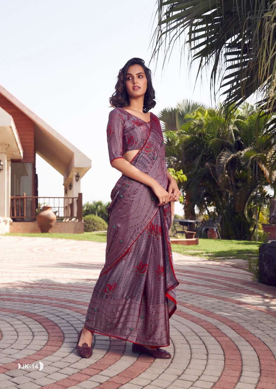 JANKI VOL-2 BY SR 11 TO 30 SERIES INDIAN TRADITIONAL WEAR COLLECTION BEAUTIFUL STYLISH FANCY COLORFUL PARTY WEAR & OCCASIONAL WEAR VELVET CHIFFON SAREES AT WHOLESALE PRICE