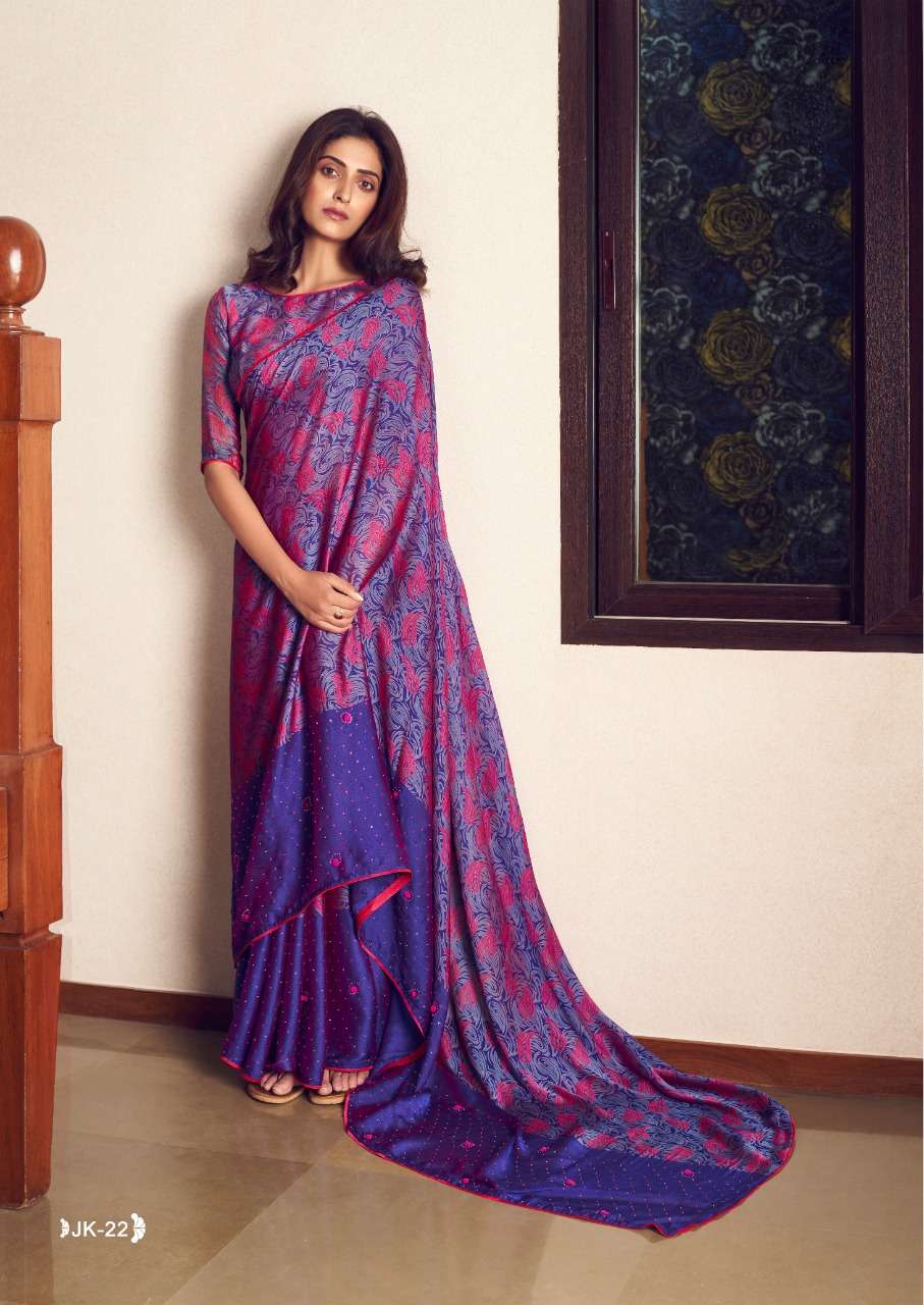 JANKI VOL-2 BY SR 11 TO 30 SERIES INDIAN TRADITIONAL WEAR COLLECTION BEAUTIFUL STYLISH FANCY COLORFUL PARTY WEAR & OCCASIONAL WEAR VELVET CHIFFON SAREES AT WHOLESALE PRICE