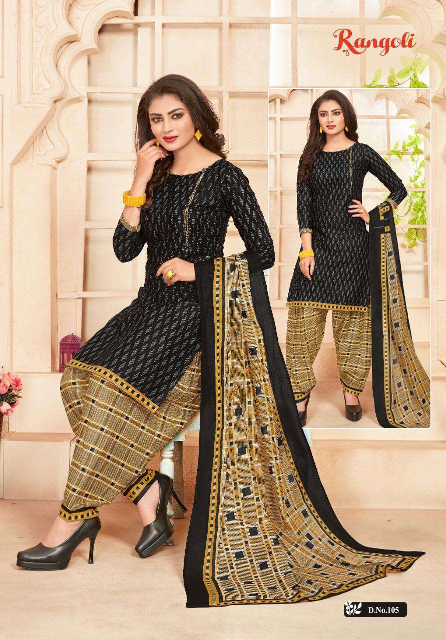 RANGOLI PATIYALA VOL-1 BY KC 101 TO 112 SERIES BEAUTIFUL PATIYALA SUITS STYLISH FANCY COLORFUL CASUAL WEAR & ETHNIC WEAR COTTON DRESSES AT WHOLESALE PRICE