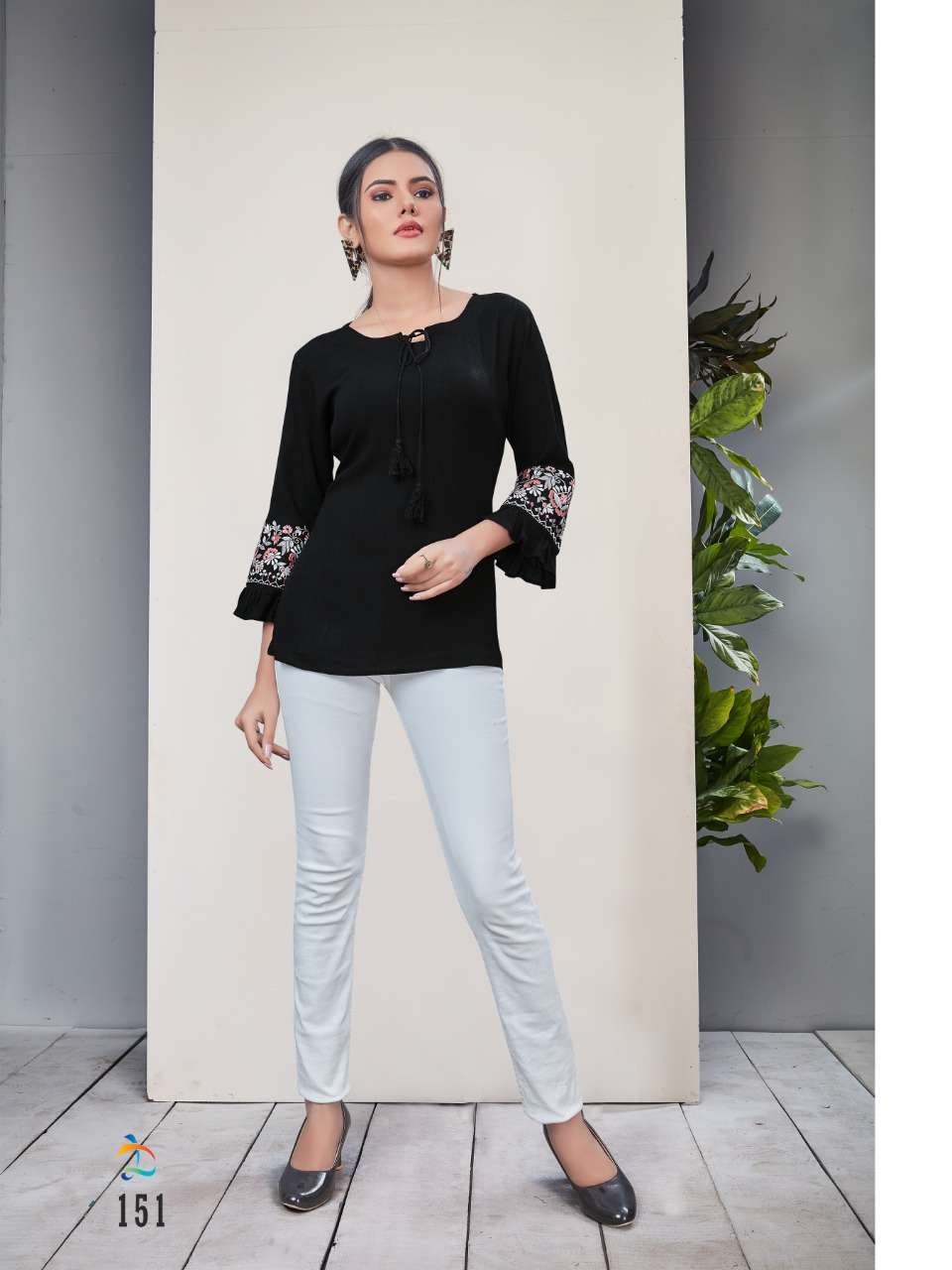 ELLEN BY DOVI FASHION DESIGNER STYLISH FANCY COLORFUL BEAUTIFUL PARTY WEAR & ETHNIC WEAR COLLECTION RAYON TOPS AT WHOLESALE PRICE