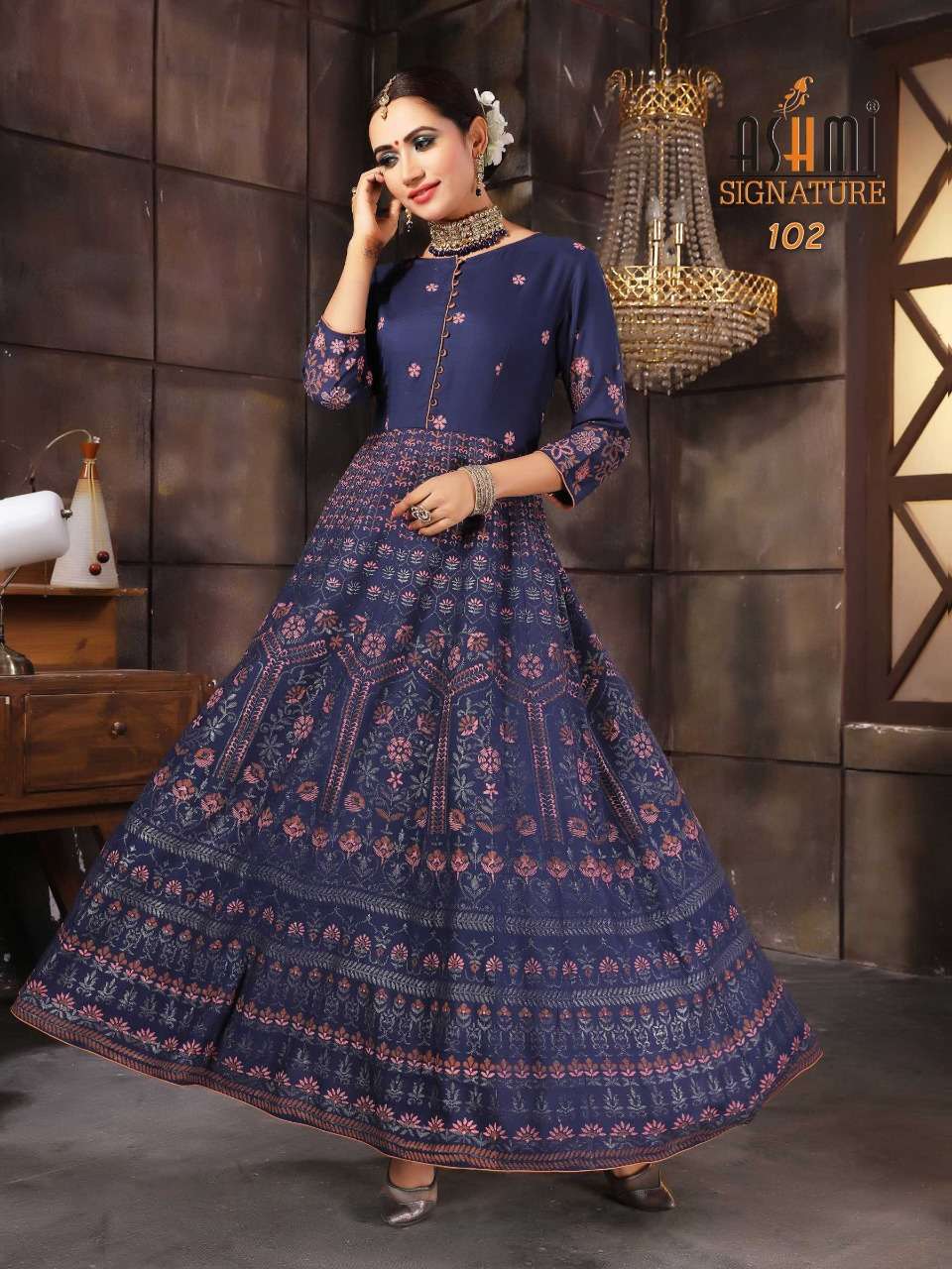 SAYONI BY ASHMI 101 TO 108 SERIES DESIGNER STYLISH FANCY COLORFUL BEAUTIFUL PARTY WEAR & ETHNIC WEAR COLLECTION RAYON FOIL PRINT GOWNS AT WHOLESALE PRICE