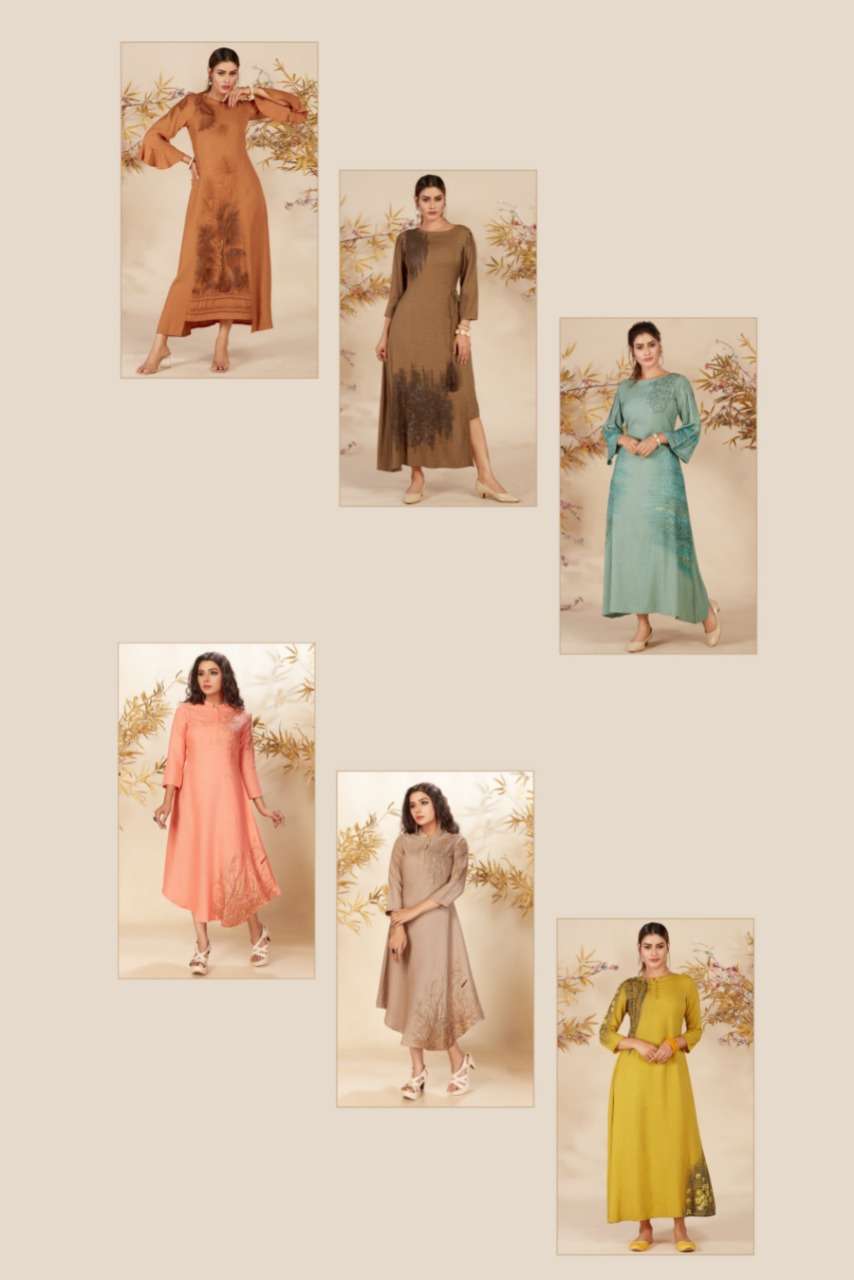 AMYRA BY ASHMI 101 TO 106 SERIES DESIGNER STYLISH FANCY COLORFUL BEAUTIFUL PARTY WEAR & ETHNIC WEAR COLLECTION RAYON GOWNS AT WHOLESALE PRICE
