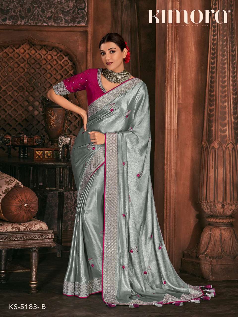 KIMORA 5183 COLOURS BY KIMORA FASHION 5183-A TO 5183-D SERIES COLORFUL BEAUTIFUL FANCY PARTY WEAR & TRADITIONAL WEAR PURE SILK SAREES AT WHOLESALE PRICE