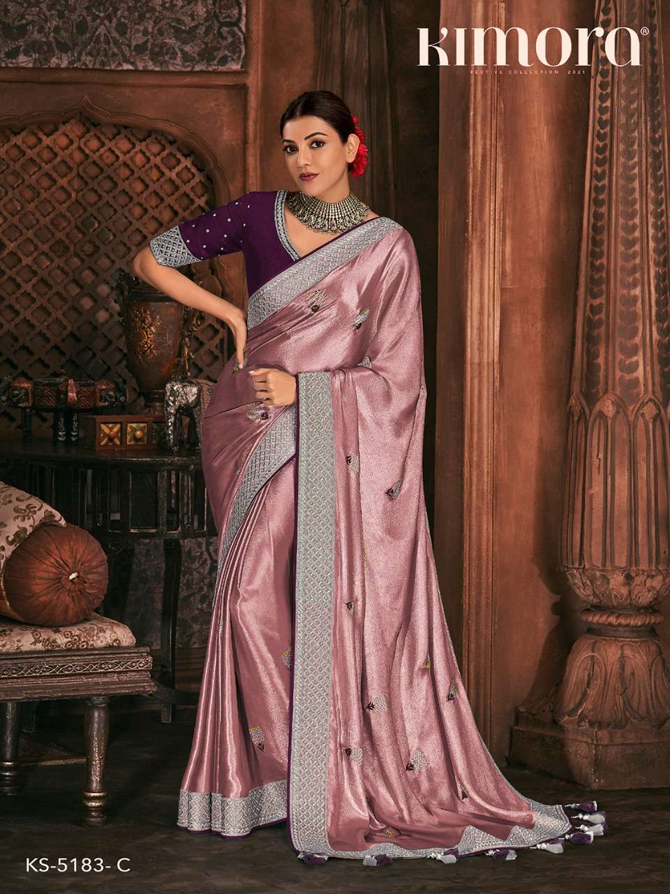 KIMORA 5183 COLOURS BY KIMORA FASHION 5183-A TO 5183-D SERIES COLORFUL BEAUTIFUL FANCY PARTY WEAR & TRADITIONAL WEAR PURE SILK SAREES AT WHOLESALE PRICE