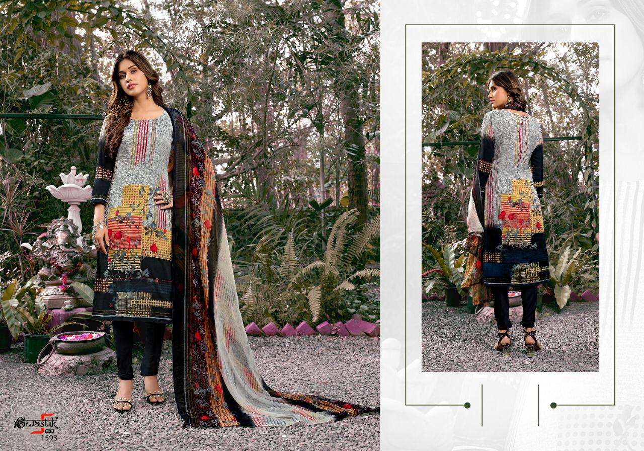 SWASTIK VOL-45 BY ANMOL TEX 1581 TO 1598 SERIES BEAUTIFUL SUITS COLORFUL STYLISH FANCY CASUAL WEAR & ETHNIC WEAR AMERICAN CREPE PRINT DRESSES AT WHOLESALE PRICE