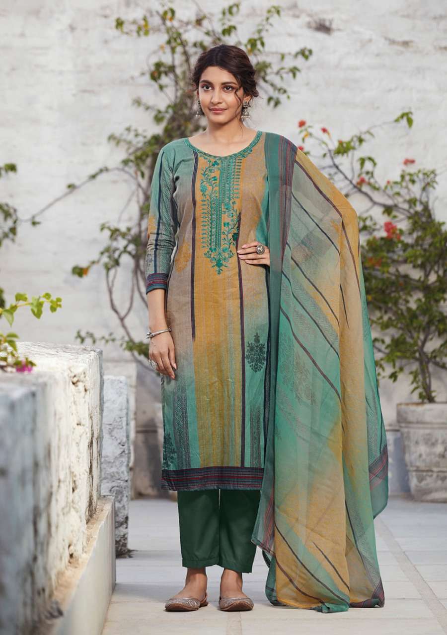 AMORA BY VIDHATRI 15001 TO 15008 SERIES BEAUTIFUL SUITS COLORFUL STYLISH FANCY CASUAL WEAR & ETHNIC WEAR PURE LAWN COTTON PRINT EMBROIDERED DRESSES AT WHOLESALE PRICE