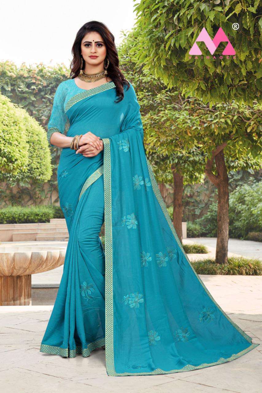 MANOHAR BY VAIRAGEE 101 TO 106 SERIES INDIAN TRADITIONAL WEAR COLLECTION BEAUTIFUL STYLISH FANCY COLORFUL PARTY WEAR & OCCASIONAL WEAR VICHITRA SILK SAREES AT WHOLESALE PRICE