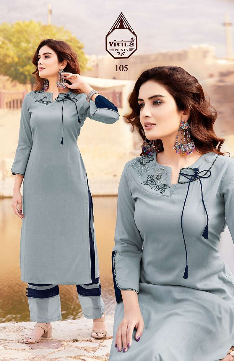 ELENA VOL-2 BY VIVILS PRINT 101 TO 106 SERIES DESIGNER STYLISH FANCY COLORFUL BEAUTIFUL PARTY WEAR & ETHNIC WEAR COLLECTION MATKA SILK KURTIS WITH BOTTOM AT WHOLESALE PRICE