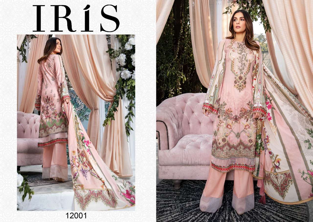 Iris Vol-12 By Fashid Wholesale 12001 To 12010 Series Beautiful Suits Stylish Fancy Colorful Party Wear & Ethnic Wear Cotton Printed Dresses At Wholesale Price