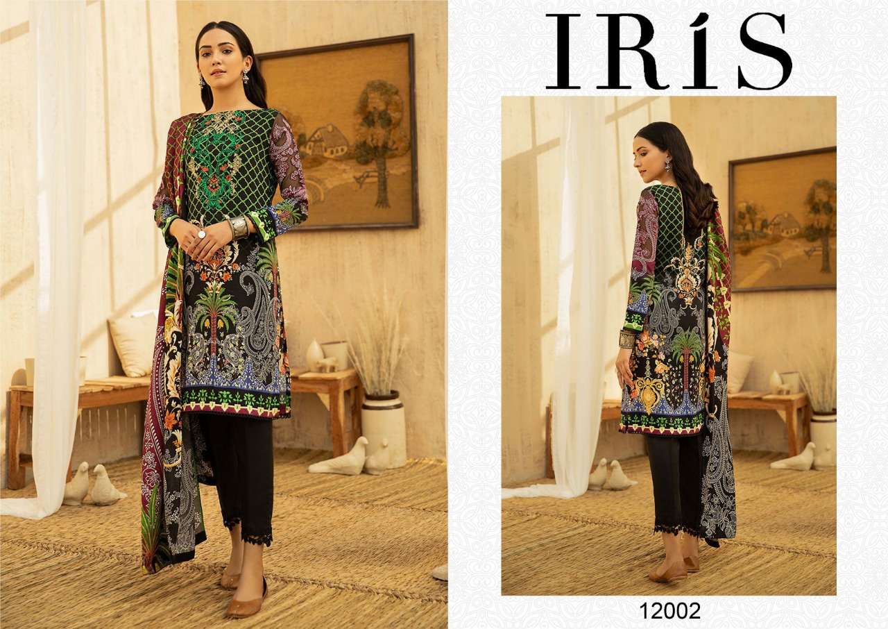 Iris Vol-12 By Fashid Wholesale 12001 To 12010 Series Beautiful Suits Stylish Fancy Colorful Party Wear & Ethnic Wear Cotton Printed Dresses At Wholesale Price