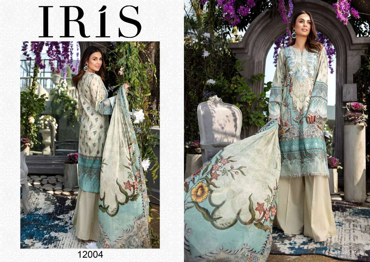 Iris Vol-12 By Fashid Wholesale 12001 To 12010 Series Beautiful Suits Stylish Fancy Colorful Party Wear & Ethnic Wear Cotton Printed Dresses At Wholesale Price