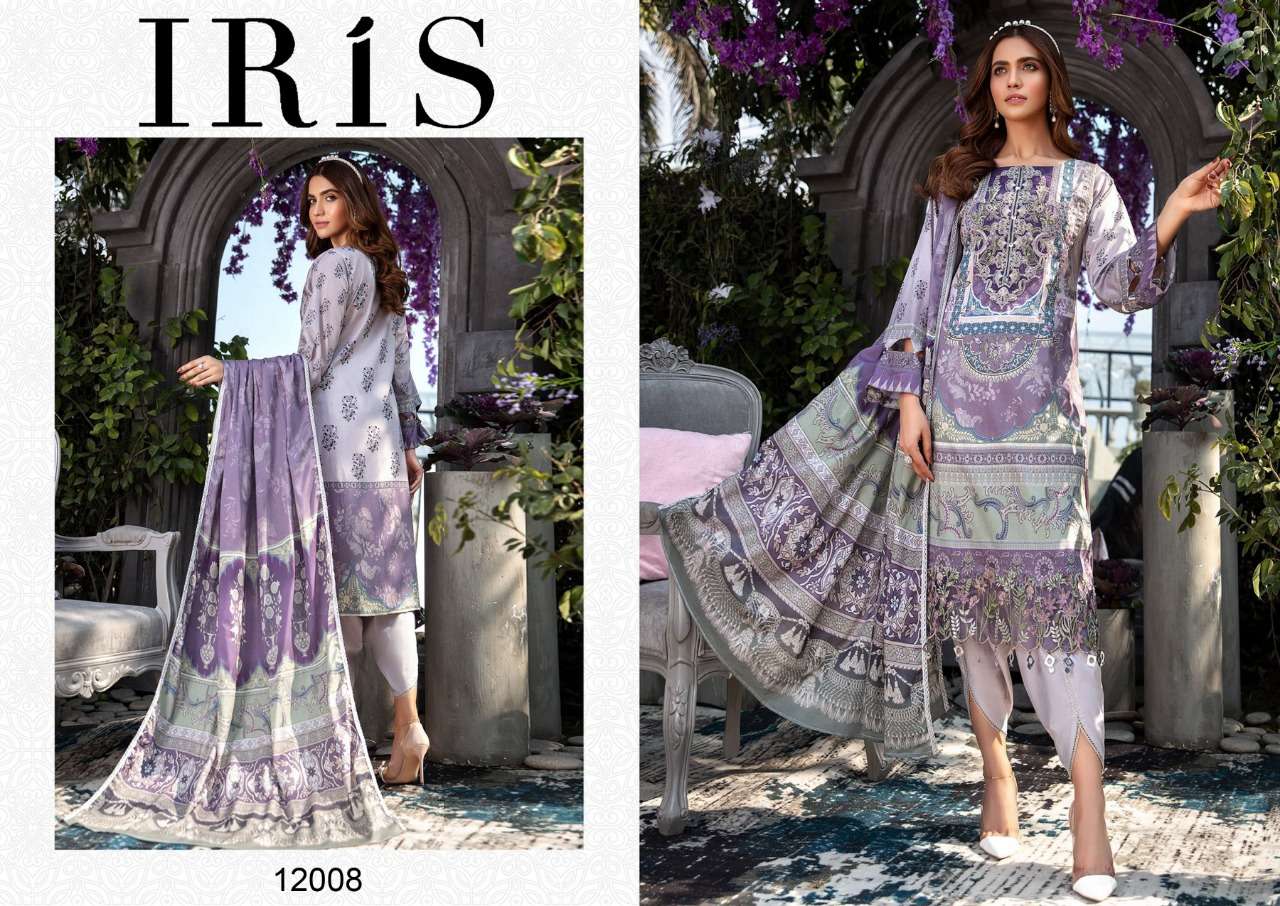 Iris Vol-12 By Fashid Wholesale 12001 To 12010 Series Beautiful Suits Stylish Fancy Colorful Party Wear & Ethnic Wear Cotton Printed Dresses At Wholesale Price