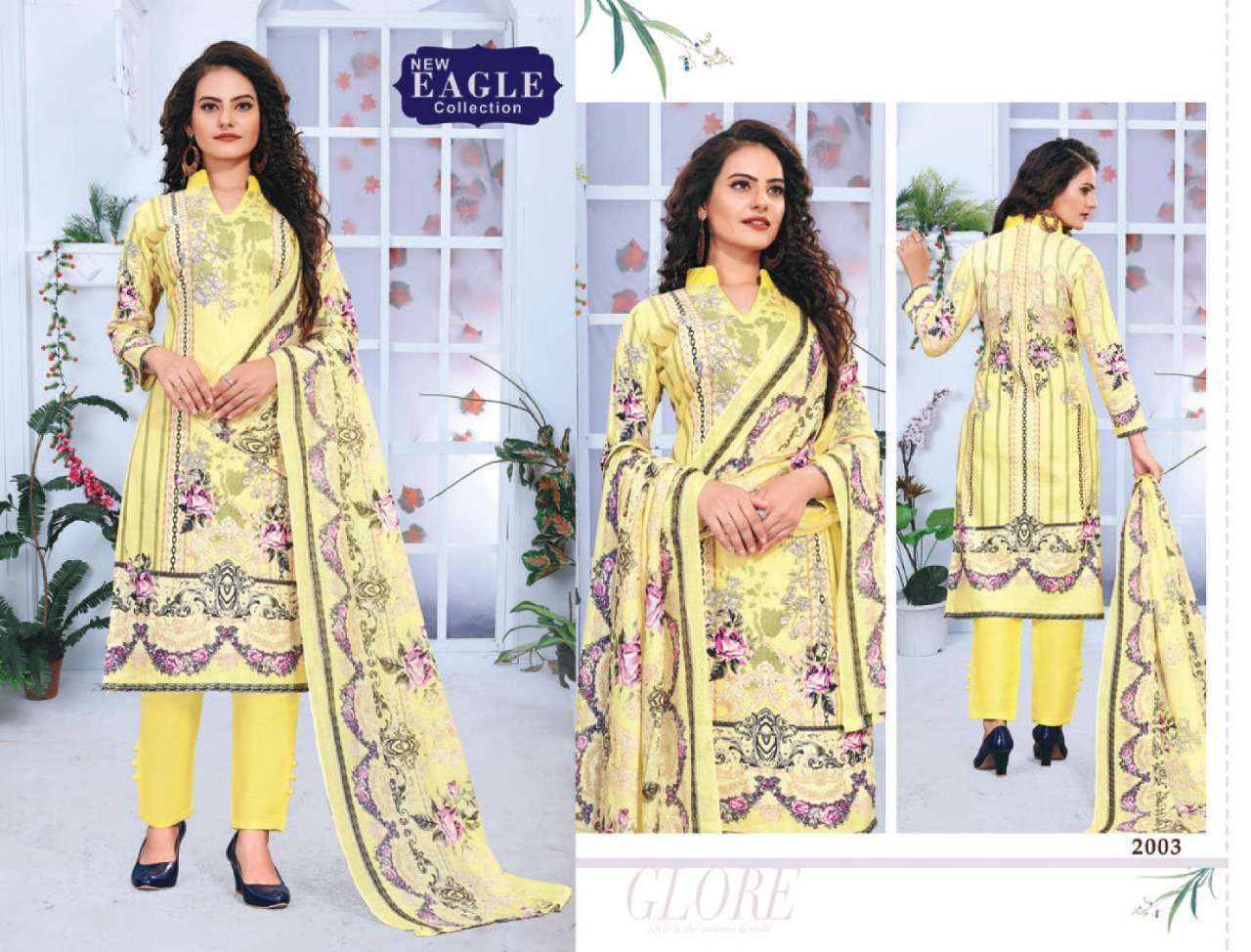 INAYA VOL-2 BY NEW EAGLE COLLECTION 2001 TO 2010 SERIES BEAUTIFUL SUITS COLORFUL STYLISH FANCY CASUAL WEAR & ETHNIC WEAR KARACHI COTTON DRESSES AT WHOLESALE PRICE