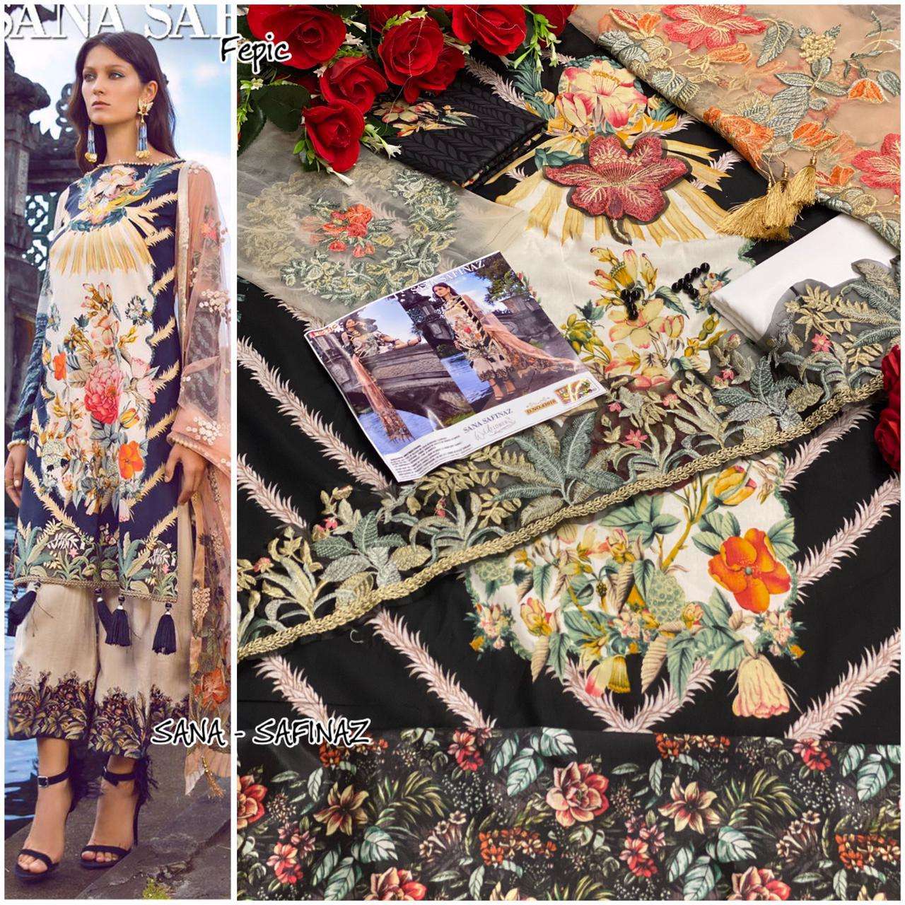 Fepic Hit Design 43010 By Fepic Beautiful Pakistani Suits Colorful Stylish Fancy Casual Wear & Ethnic Wear Cambric Cotton With Embroidery Dresses At Wholesale Price