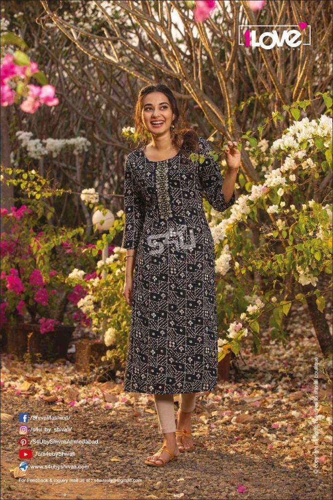 GLAMOUR BY 1 LOVE 001 TO 008 SERIES DESIGNER STYLISH FANCY COLORFUL BEAUTIFUL PARTY WEAR & ETHNIC WEAR COLLECTION PREMIUM RAYON KURTIS AT WHOLESALE PRICE