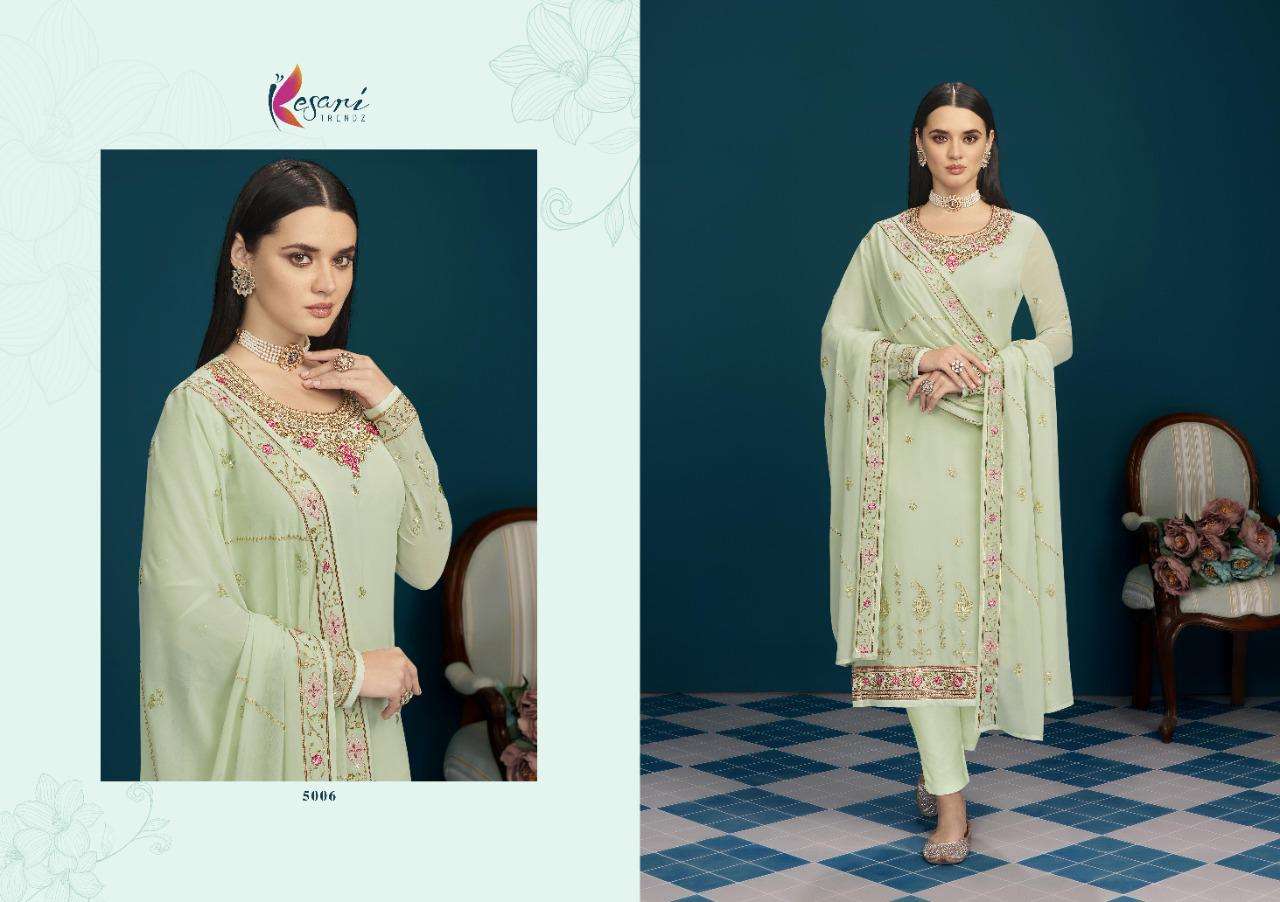 Hayat Vol-2 By Kesari Trendz 5006 To 5010 Series Beautiful Winter Collection Suits Stylish Fancy Colorful Casual Wear & Ethnic Wear Heavy Real Georgette Embroidered Dresses At Wholesale Price