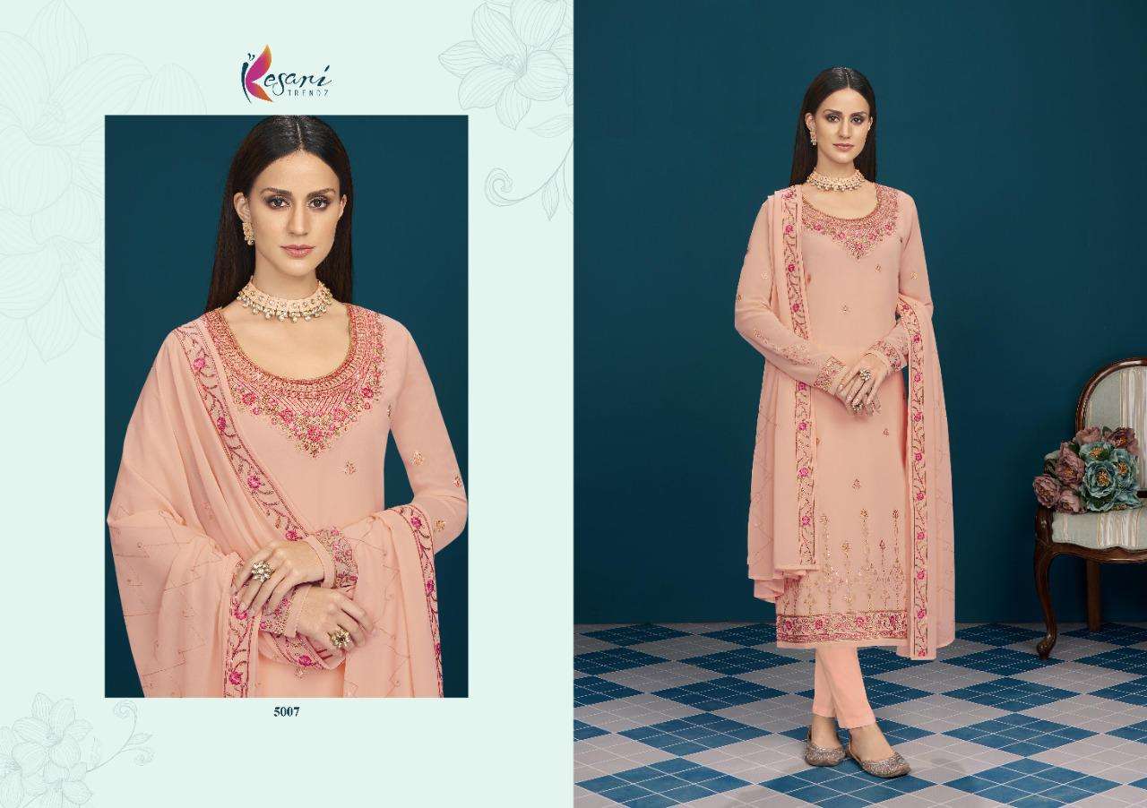 Hayat Vol-2 By Kesari Trendz 5006 To 5010 Series Beautiful Winter Collection Suits Stylish Fancy Colorful Casual Wear & Ethnic Wear Heavy Real Georgette Embroidered Dresses At Wholesale Price