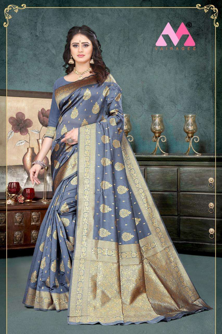 PAVITRA BY VAIRAGEE 01 TO 06 SERIES INDIAN TRADITIONAL WEAR COLLECTION BEAUTIFUL STYLISH FANCY COLORFUL PARTY WEAR & OCCASIONAL WEAR BANARASI SILK PRINT SAREES AT WHOLESALE PRICE
