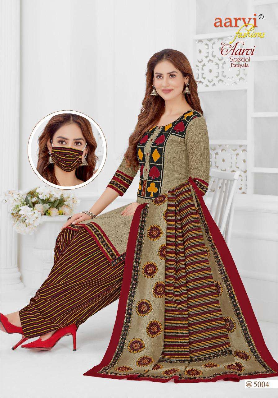 SPECIAL PATIYALA VOL-15 BY AARVI FASHION 5001 TO 5012 SERIES BEAUTIFUL PATIYALA SUITS COLORFUL STYLISH FANCY CASUAL WEAR & ETHNIC WEAR PURE COTTON DRESSES AT WHOLESALE PRICE