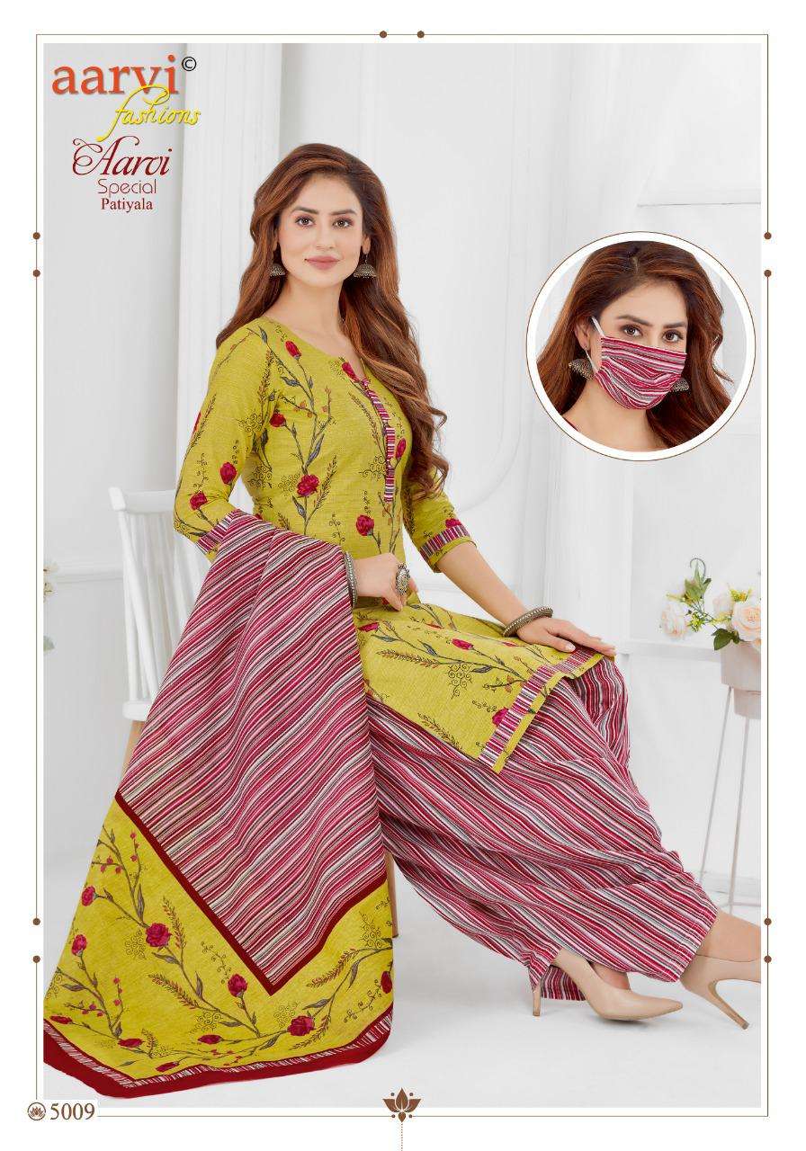 SPECIAL PATIYALA VOL-15 BY AARVI FASHION 5001 TO 5012 SERIES BEAUTIFUL PATIYALA SUITS COLORFUL STYLISH FANCY CASUAL WEAR & ETHNIC WEAR PURE COTTON DRESSES AT WHOLESALE PRICE