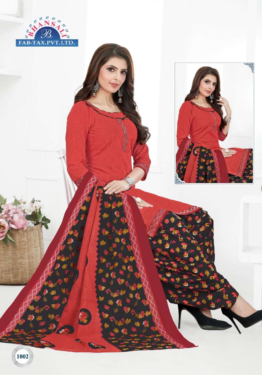 AASMA VOL-10 BY BHANSALI FAB 1001 TO 1015 SERIES BEAUTIFUL SUITS COLORFUL STYLISH FANCY CASUAL WEAR & ETHNIC WEAR PURE COTTON DRESSES AT WHOLESALE PRICE