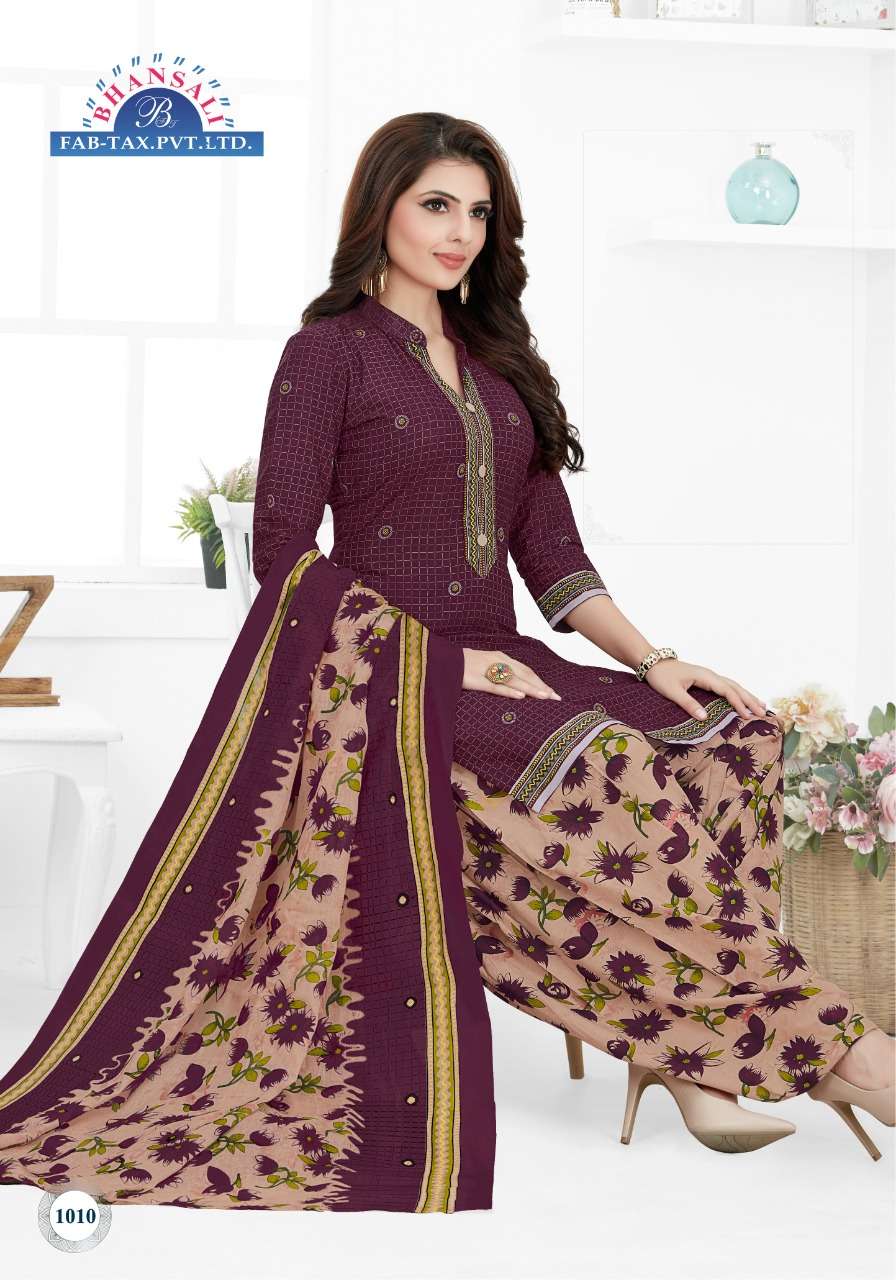 AASMA VOL-10 BY BHANSALI FAB 1001 TO 1015 SERIES BEAUTIFUL SUITS COLORFUL STYLISH FANCY CASUAL WEAR & ETHNIC WEAR PURE COTTON DRESSES AT WHOLESALE PRICE