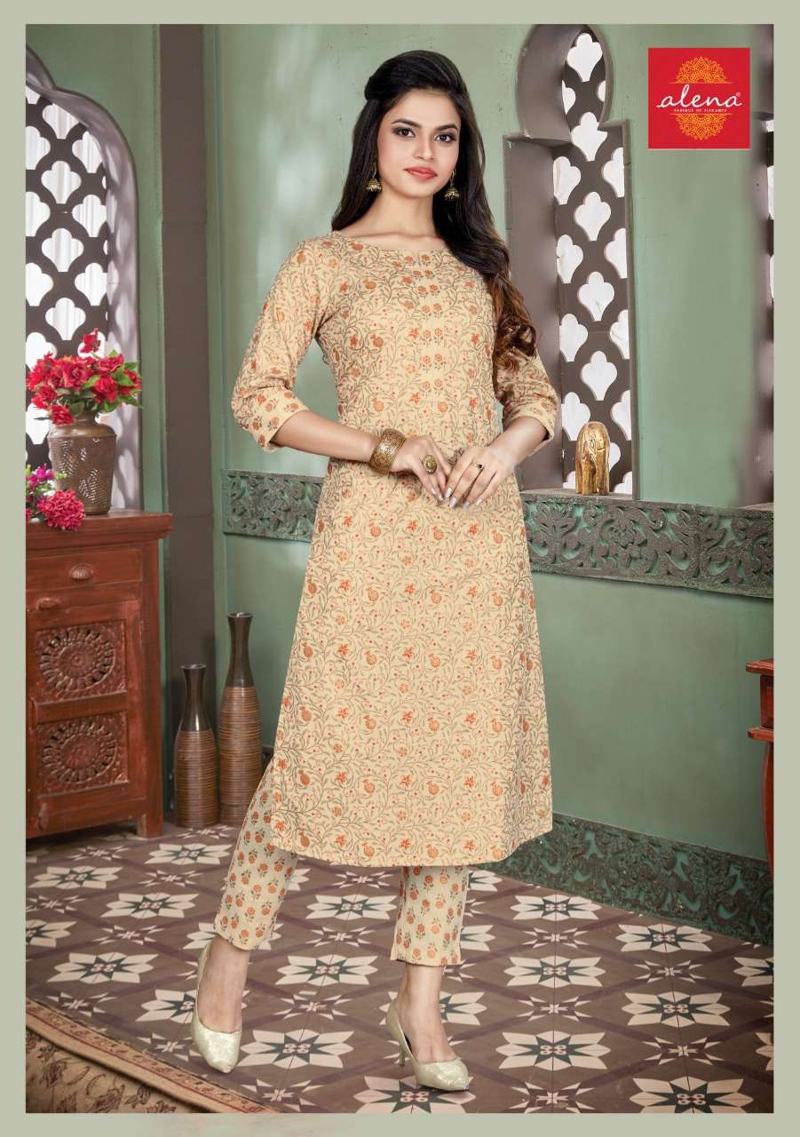 GULBAHAR BY ALENA 3067 TO 3072 SERIES DESIGNER STYLISH FANCY COLORFUL BEAUTIFUL PARTY WEAR & ETHNIC WEAR COLLECTION PURE COTTON FLEX PRINT KURTIS WITH BOTTOM AT WHOLESALE PRICE