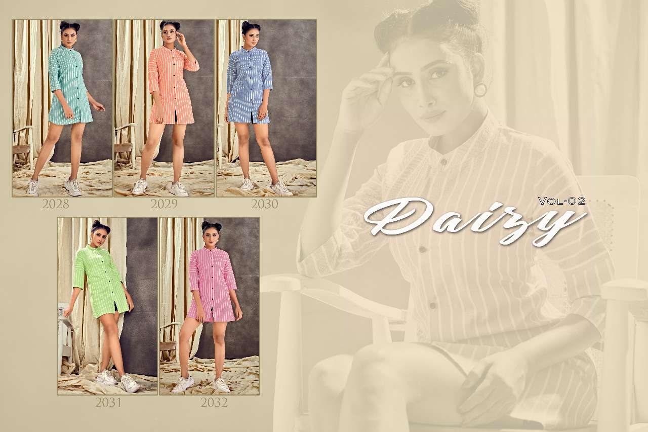 DAISY VOL-2 BY FASHION GALLERIA 2028 TO 2032 SERIES DESIGNER STYLISH FANCY COLORFUL BEAUTIFUL PARTY WEAR & ETHNIC WEAR COLLECTION PURE KHADI LINING TOPS AT WHOLESALE PRICE