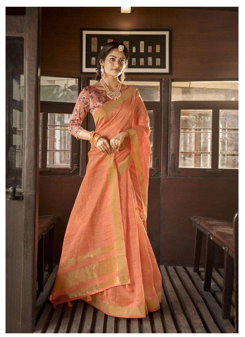 INDIAN BEAUTY BY LIFESTYLE 73801 TO 73806 SERIES INDIAN TRADITIONAL WEAR COLLECTION BEAUTIFUL STYLISH FANCY COLORFUL PARTY WEAR & OCCASIONAL WEAR COTTON JARI SAREES AT WHOLESALE PRICE