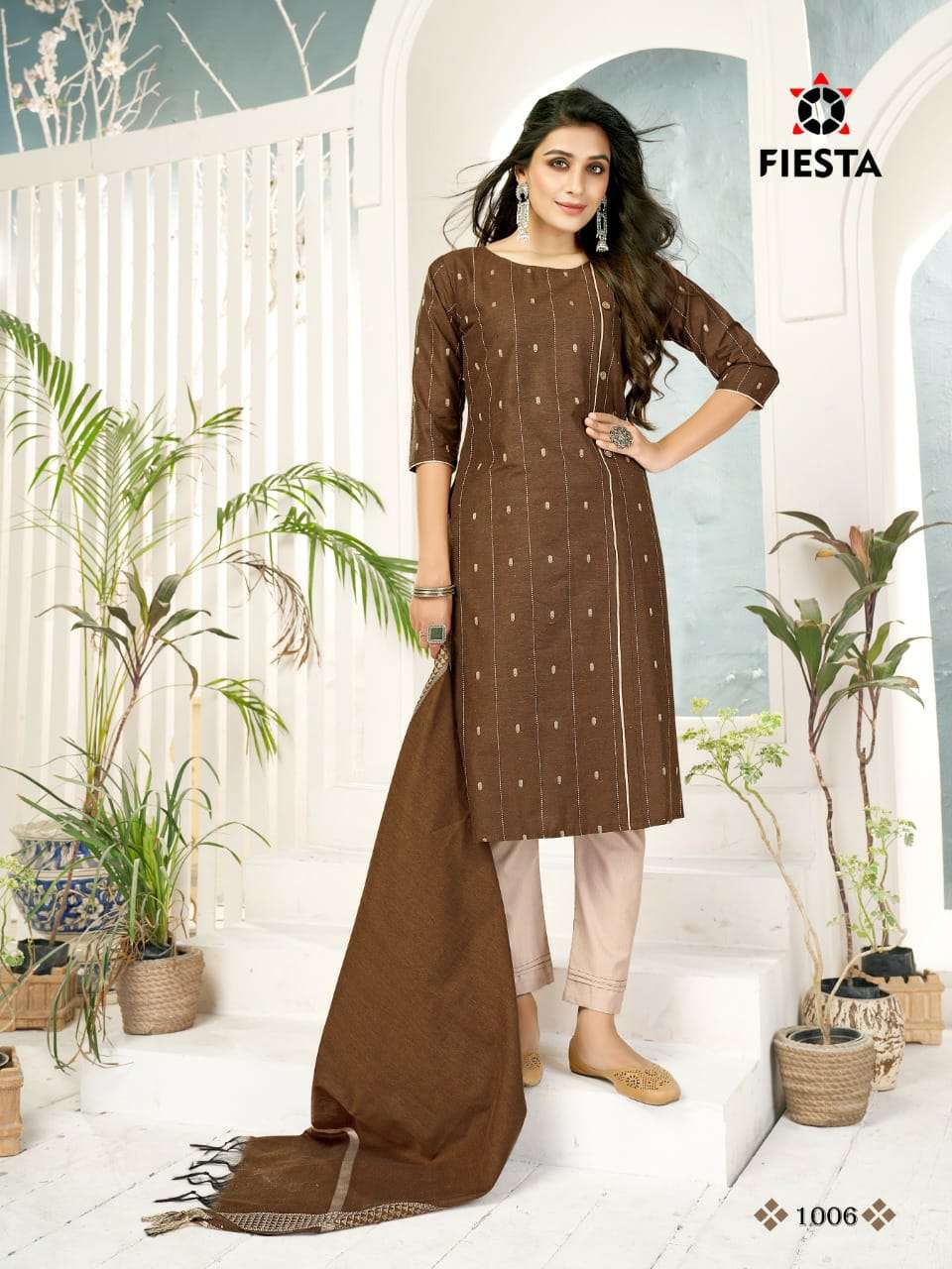 NAVELI BY FIESTA 1001 TO 1007 SERIES BEAUTIFUL SUITS COLORFUL STYLISH FANCY CASUAL WEAR & ETHNIC WEAR VISCOSE COTTON JACQAURD DRESSES AT WHOLESALE PRICE
