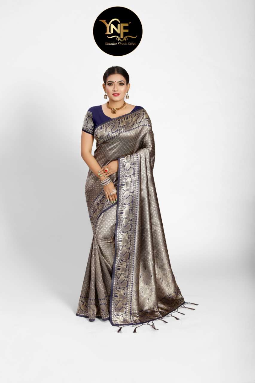 AMAZON SILK BY YADU NANDAN FASHION 01 TO 06 SERIES DESIGNER WEDDING COLLECTION BEAUTIFUL STYLISH FANCY COLORFUL PARTY WEAR & OCCASIONAL WEAR KANJIVARAM SILK DRESSES AT WHOLESALE PRICE