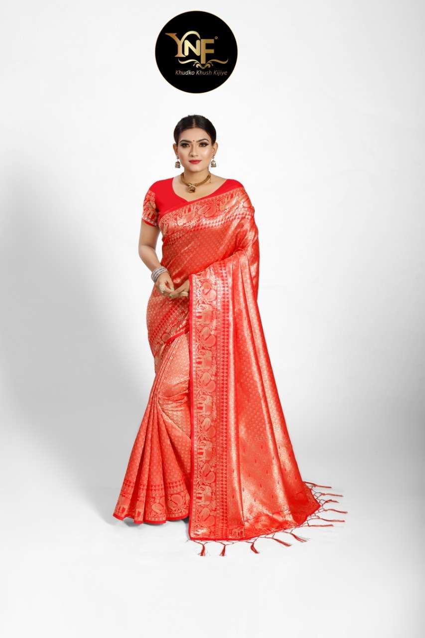 AMAZON SILK BY YADU NANDAN FASHION 01 TO 06 SERIES DESIGNER WEDDING COLLECTION BEAUTIFUL STYLISH FANCY COLORFUL PARTY WEAR & OCCASIONAL WEAR KANJIVARAM SILK DRESSES AT WHOLESALE PRICE