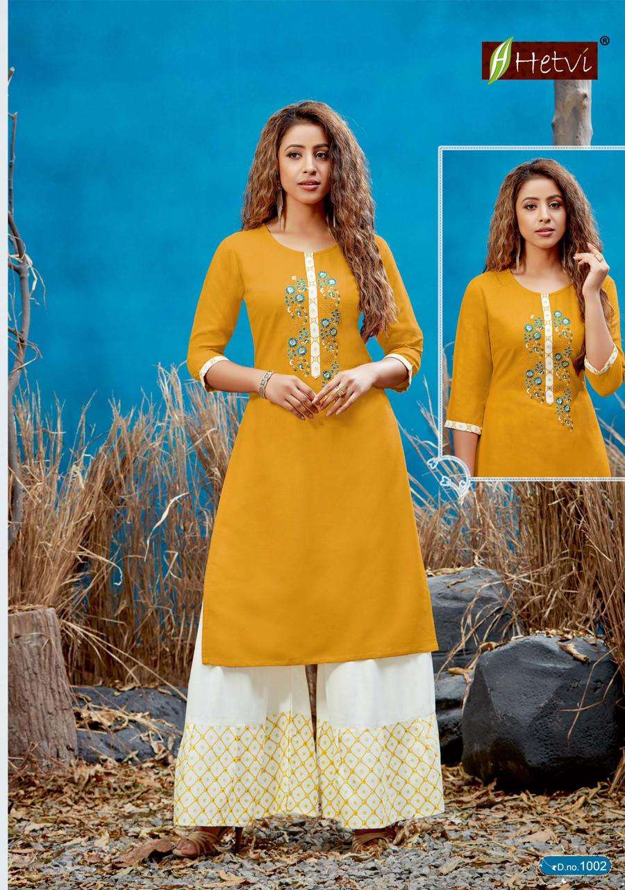 RANI BY HETVI 1001 TO 1006 SERIES DESIGNER STYLISH FANCY COLORFUL BEAUTIFUL PARTY WEAR & ETHNIC WEAR COLLECTION RAYON SLUB KURTIS WITH BOTTOM AT WHOLESALE PRICE