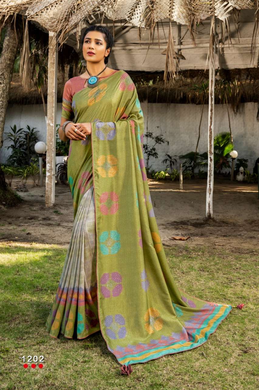 PURE MAGIC BY ANGARIKA 1201 TO 1207 SERIES INDIAN TRADITIONAL WEAR COLLECTION BEAUTIFUL STYLISH FANCY COLORFUL PARTY WEAR & OCCASIONAL WEAR BOBBY SILK SAREES AT WHOLESALE PRICE